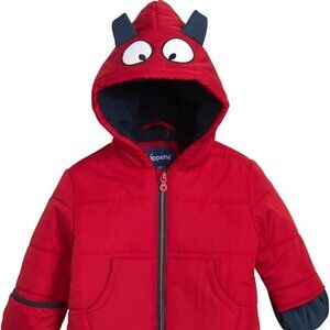 Wippette Baby Boy Hooded Snowsuit ~ Red ~ Size 3-6 months ~ NWT